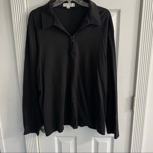 Calvin Klein Women’s 1/4 Zip Long Sleeve Top